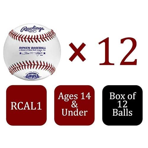 Rawlings | Cal Ripken Baseballs | Competition Grade | RCAL1 | Youth/14U | 12 Count, White