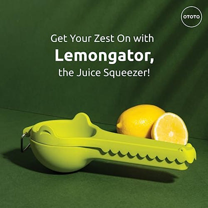 NEW!! Crocodile Lemon Squeezer by OTOTO - Lemon Lime Squeezer, Lemon Press, Citrus Press - Lemon Juicer Squeezer Juice Squeezer Lemon and Lime Squeezer Hand Juicer Citrus Squeezer Cool Kitchen Gadgets