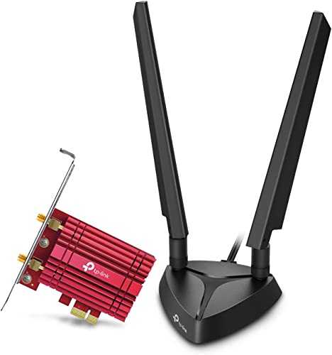 TP-Link WiFi 6E AXE5400 PCIe WiFi Card (Archer TXE75E), Tri Band Wireless Adapter with Bluetooth 5.3, WPA3, MU-MIMO, OFDMA, Heat Sink, Low-Profile Bracket, Supports Windows 10, 11 (64bit)