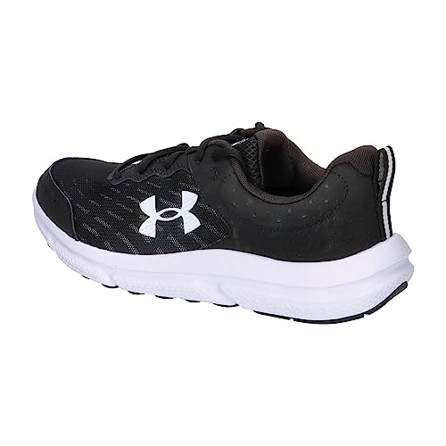 Under Armour Men's Charged Assert 10 Running Shoe, (001) Black/Black/White, 11