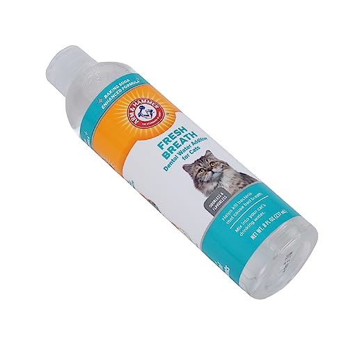 Arm & Hammer for Pets Advanced Care Dental Water Additive for Cats | Cat Teeth Cleaning Product for All Cats | Cat Dental Rinse in Fresh Mint Flavor, 8 Ounces