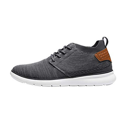 Bruno Marc Mens Mesh Fabric Fashion Sneakers Casual Oxfords Lightweight Breathable Versatile Walking Shoes, Dark/Grey - 10.5 (Zero-01)