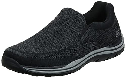 Skechers USA Men's Expected Gomel Slip-on Loafer,Black,10.5 2W US