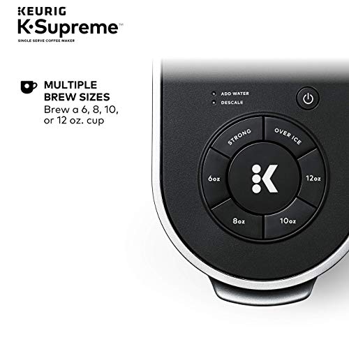 Keurig® K-Supreme Single Serve K-Cup Pod Coffee Maker, MultiStream Technology, Black