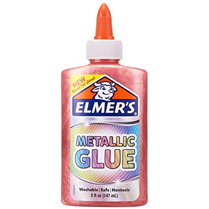 Elmer's Metallic School Glue, 5 Ounces, Pink