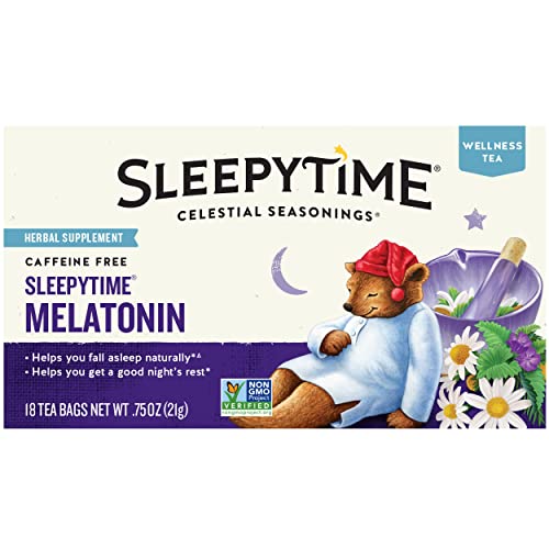 Celestial Seasonings Sleepytime Melatonin Tea, 18 Count