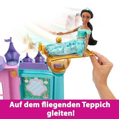 Mattel Disney Princess Toys, Ultimate Castle 4 Ft Tall with Lights & Sounds, 3 Levels, 10 Play Areas and 25+ Furniture & Pieces, Inspired by Disney Movies