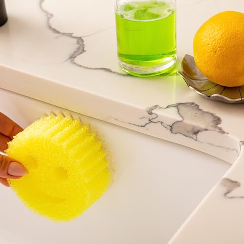 Scrub Daddy Sponge Holder - Daddy Caddy - Sink Sponge Holder with Suction Cups for Smiley Face Sponge - Sink Organizer for Kitchen and Bathroom - Self Draining & Dishwasher Safe - 1ct