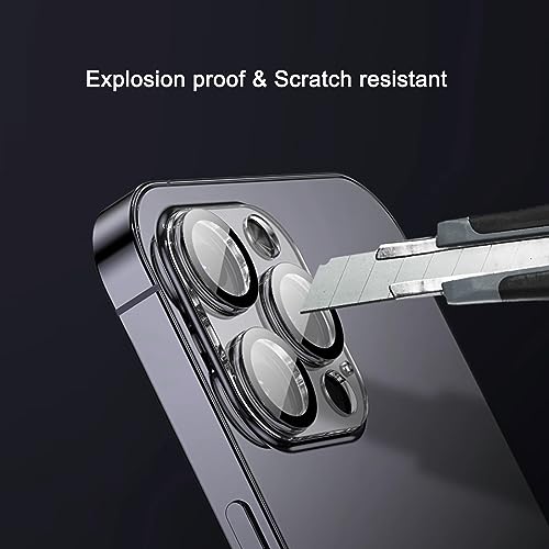 Ailun 3 Pack Camera Lens Protector for iPhone 15 Pro 6.1" ＆ iPhone 15 Pro Max 6.7",Tempered Glass,9H Hardness,Ultra HD,Anti-Scratch,Easy to Install,Case Friendly [Does not Affect Night Shots]