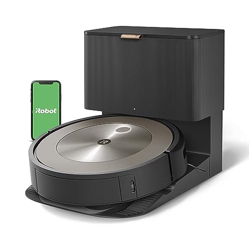 iRobot Roomba j9+ Self-Emptying Robot Vacuum – More Powerful Suction, Identifies and Avoids Obstacles Like pet Waste, Empties Itself for 60 Days, Best for Homes with Pets, Smart Mapping, Alexa