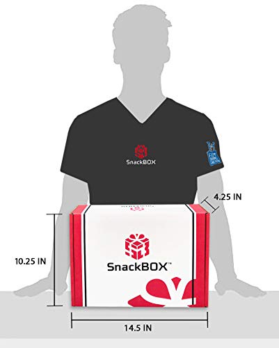 SnackBOX Snacks BOX Care Package (50 Count) Back To School College Variety Pack Candy Treats Gift Baskets Guys Girls Adults Kids Grandkids Men Women Food Sampler Student Birthday Cookies Chips Finals Snack Packs Office Military and Gift Ideas