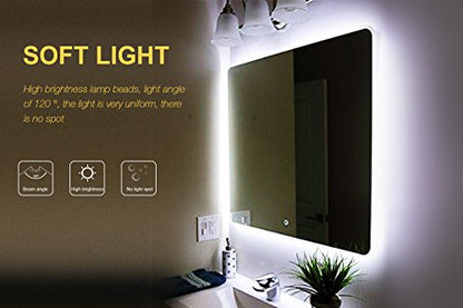 ViLSOM 240 LEDs Make-up Vanity Mirror Light Kit for Vanity Makeup Table Set with Dimmer and Power Supply,Mirror not Included., 13ft/4M