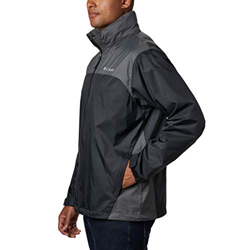 Columbia Men's Glennaker Lake Rain Jacket, Black/Grill, Large