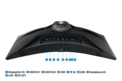 SAMSUNG 27" Odyssey G65B QHD 240Hz 1ms (GTG) HDR 600 Gaming Hub 1000R Curved Gaming Monitor