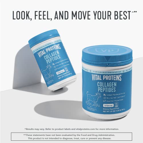 Vital Proteins Collagen Peptides Powder, Promotes Hair, Nail, Skin, Bone and Joint Health, Unflavored 9.33 OZ