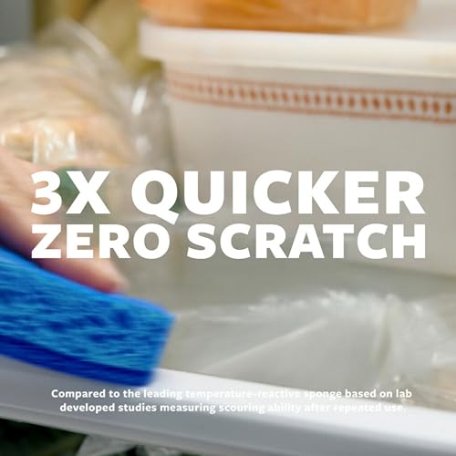 Scotch-Brite Zero Scratch Non-Scratch Scrub Sponges, For Washing Dishes and Cleaning Kitchen, 9 Scrub Sponges