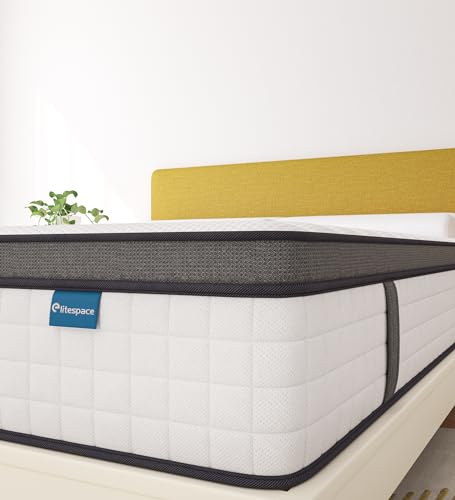 elitespace Full Size Mattress,12 Inch Full Mattress in a Box,Hybrid Memory Foam Spring Full Mattresses,Soft and Comfort Medium Firm Mattress,CertiPUR-US Certified.