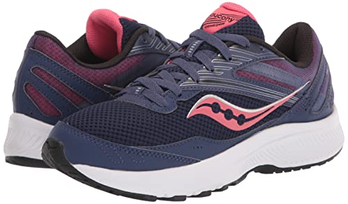 Saucony Women's Cohesion 15 Running Shoe, Cobalt/Punch, 7