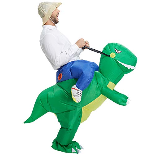 TOLOCO Inflatable Costume Adult, Inflatable Halloween Costumes for Men, Inflatable Dinosaur Costume for Adults, Blow up Costumes for Adults, T REX Costume