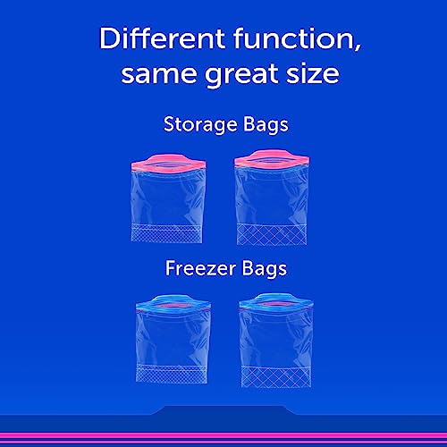 Ziploc Gallon Food Storage Freezer Bags, Grip 'n Seal Technology for Easier Grip, Open, and Close, 28 Count