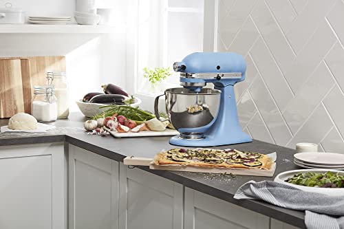 KitchenAid Artisan Series 5 Quart Tilt Head Stand Mixer with Pouring Shield KSM150PS, Blue Velvet