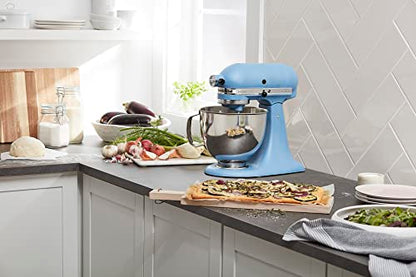 KitchenAid Artisan Series 5 Quart Tilt Head Stand Mixer with Pouring Shield KSM150PS, Blue Velvet