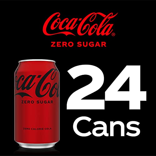 Coke Zero Sugar Cola Soda, 12 oz, 24 Pack (Package May Vary)