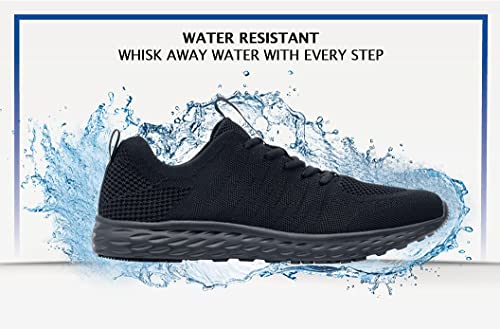 Shoes for Crews Everlight, Men's Non Slip, Breathable, Lightweight, Lace-Up,Water Resistant Work Shoes, Size 9 Black