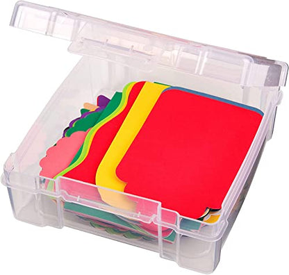 ArtBin 6953AB ClearView 6" x 6" Box Art & Craft Organizer, [1] Plastic Storage Case, Clear