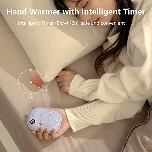 Hand Warmers Rechargeable, 2022 Upgraded Portable Electric Hand Warmer, 10000 mAh 24 Hrs Warmth Pocket Warmer, Best Gift for Winter