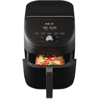 Instant Vortex Slim 6QT Air Fryer Oven, From the Makers of Instant Pot, EvenCrisp Technology, Space Saving, Nonstick and Dishwasher-Safe Basket, Quiet Operation, Includes App with over 100 Recipes