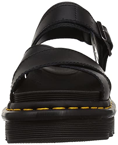 Dr. Martens Women's Ankle Strap Sandal, Black Hydro, 7