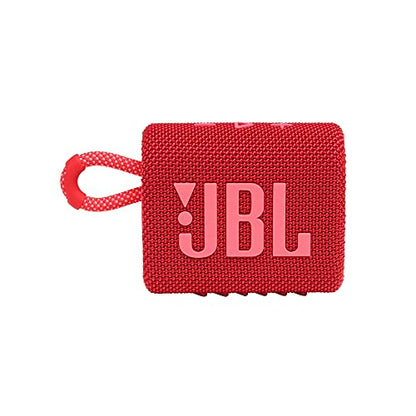 JBL Go 3: Portable Speaker with Bluetooth, Built-in Battery, Waterproof and Dustproof Feature - Red (JBLGO3REDAM)