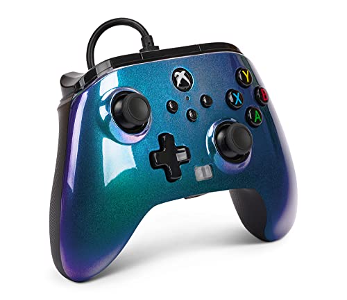 PowerA Enhanced Wired Controller for Xbox Series X|S - Aurora Borealis, gamepad, video game /gaming controller