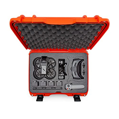 Nanuk 925 Waterproof Hard Case with Foam Insert for DJI Avata FPV Unit, Goggles and Fly More Combo - Orange (925S-080OR-0A0-C0745)