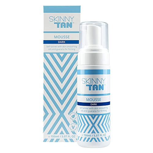 Skinny Tan Mousse - Long-Lasting and Non-Drying Formula - Delicious Coconut and Vanilla Scent - Easy To Apply, Luxurious Foam Texture - Streak Free and Natural Looking Results - Dark - 5 oz Bronzer