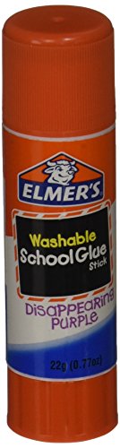 Elmer's - E524 Washable School Glue Stick, 0.77 Ounces, Disappearing Purple - 023136