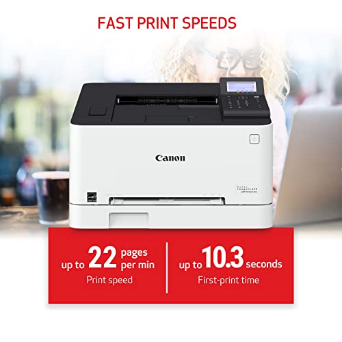 Canon Color imageCLASS LBP632Cdw Wireless Mobile Ready Laser Printer, 22ppm,White