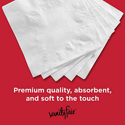 Vanity Fair Everyday Paper Napkins, 100 2-Ply Disposable Napkins