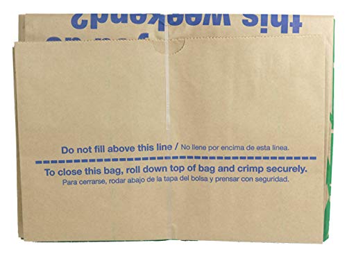 Lowe's 30 Gallon Heavy Duty Brown Paper Lawn and Refuse Bags for Home and Garden (10 Count), Large (LOWESLL)