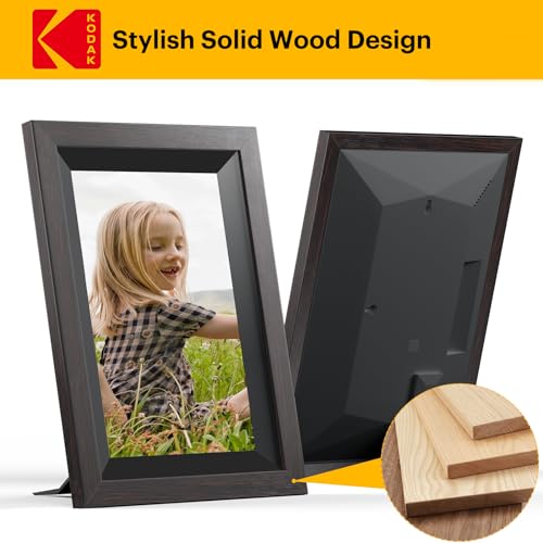 KODAK Digital Picture Frame, 32G10.1 Inch WiFi Digital Photo Frame 1280x800 HD IPS Touch Screen, Auto-Rotate, Share Photos and Videos via KODAK App, Gifts for Friends and Family