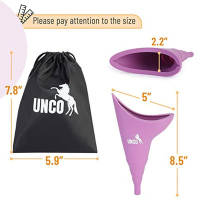 Slick- Female Urination Device, Purple Female Urinal, Urinal for Women, Pee Funnel for Women, Womens Pee Funnel, Portable Urinal for Women, Female Pee Funnel, Womens Urinal Funnel, Womens Urinal