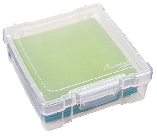 ArtBin 6953AB ClearView 6" x 6" Box Art & Craft Organizer, [1] Plastic Storage Case, Clear