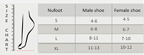 Nufoot Booties Men's Shoes, Foldable & Flexible Footwear, Fold and Go Travel Shoes, Yoga Socks, Indoor Shoes, Slippers, Black and Gray Stripe, X-Large