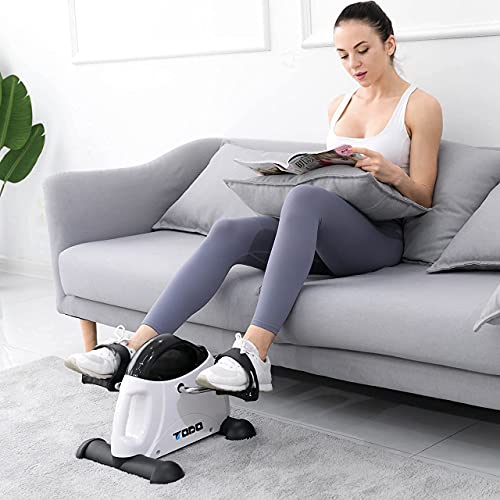 Mini Exercise Bike TODO Pedal Exerciser Foot Peddler Portable Therapy Bicycle with Digital Monitor