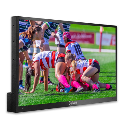 Sylvox 65inch Outdoor TV, 1000 Nits 4K Partial Sun Waterproof TV, Outdoor Smart TV Support Bluetooth & Wi-Fi (Deck Series)