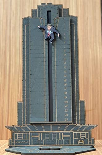 Christmas Advent Calendar, Deadly Advent Calendar, Hans Gruber Dropped Nakatomi Plaza, Tabletop Wooden Ornament Christmas Countdown Calendar