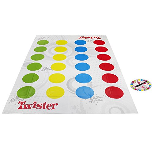 Hasbro Twister Party Classic Board Game for 2 or More Players,Indoor and Outdoor Game for Kids 6 and Up,Packaging May Vary