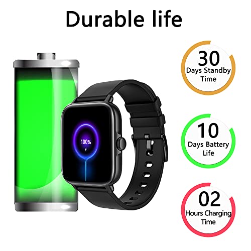 Smart Watch (Answer/Make Call), 1.7" Smartwatch Fitness Tracker for Android and iOS Phones with Heart Rate Sleep Tracking, 28 Sport Modes, Blood Oxygen, Ai Voice Control,Fitness Watch for Women Men