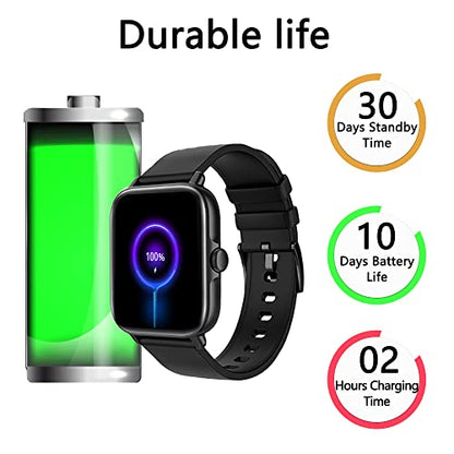 Smart Watch (Answer/Make Call), 1.7" Smartwatch Fitness Tracker for Android and iOS Phones with Heart Rate Sleep Tracking, 28 Sport Modes, Blood Oxygen, Ai Voice Control,Fitness Watch for Women Men